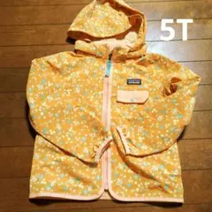 Patagonia 5T キッズ 取り外し可フード付き　ジャケット 花柄のサムネイル