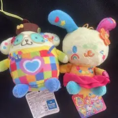サンリオ デコラポップ ウサハナ&ポムポムプリンマスコット2点セット サンリオ デコラポップ ウサハナ&ポムポムプリンマスコット2点セット