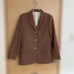 ユニクロU ブラウン テーラードジャケット