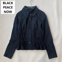 【BLACK PEACE NOW 】ブラウス・ウエストシャーリング　ブラック BPN ウエストシャーリングブラウス ブラックピースナウ BLACK PEACE
