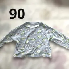 いないいないばあ 長袖Tシャツ ライトブルー