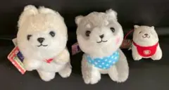 犬のぬいぐるみ3体セット 未使用 タグ付き