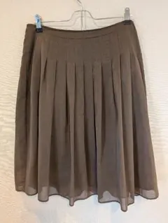 【NATURAL BEAUTY BASIC】 プリーツスカート L