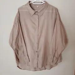 coca シアーシャツ　ブラウス　綿100%
