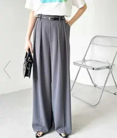 ワイドパンツ スラックス