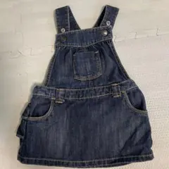 デニム ジャンパースカート サロペット　フリル　女の子　ベビー