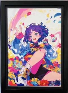 1点物イラストアートSALE】アートって何？【F10号】 - メルカリ