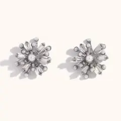 ピアス 華やか 大ぶり 高見え パーティ 結婚式 お呼ばれ 上品 花