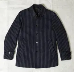 SHIPS JET BLUE シップス ジェットブルー★ウール ピーコート M