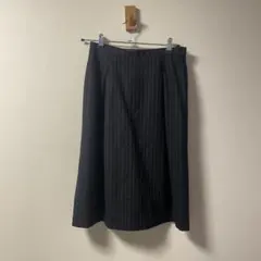 MARGARET HOWELLストライプ柄スカート 膝丈