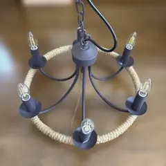 【美品】unicoシャンデリア照明 予備電球付きのサムネイル