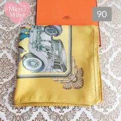 美品 HERMES エルメス カレ90 クリケティス シルク スカーフ タグなし HERMES 未使用 超美品 エルメス スカーフ 90 カレ 希少 レア