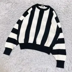 ヴィンテージ　JUN MEN ジュンメン　コットンニット　ストライプ　ボーダー