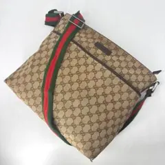 グッチ　GUCCI シェリーライン　GG キャンバス　ショルダーバッグ ロゴ