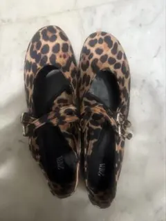 ZARA パンプス レオパード 38