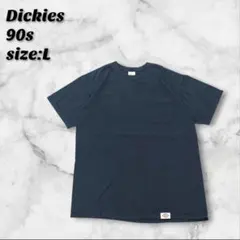 Dickiesディッキーズ90s Tシャツ L ブラック 胸ポケット フェード感