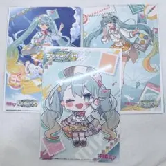 初音ミク　マジカルミライ　フラットガシャポン　クリアビジュアルポスター