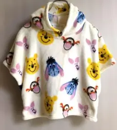 【値下げ】ディズニー　くまのプーさん　ポンチョ ベスト　着る毛布 ボアフリース