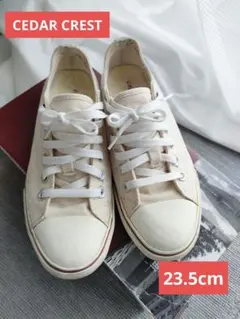 CEDAR CREST キャンバス スニーカー アイボリー 23.5cmのサムネイル