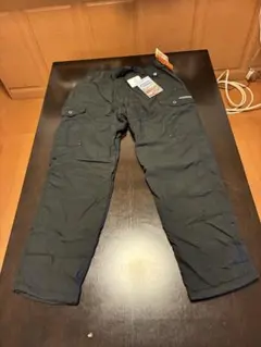 OUTDOOR ブラック 裏フリースカーゴパンツ Lサイズ