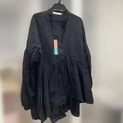 AMERICAN HOLIC 黒 フリル長袖シャツ M