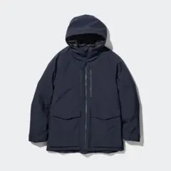 【大人気】UNIQLO ハイブリッドダウンパーカー　3D ネイビー　Sサイズ