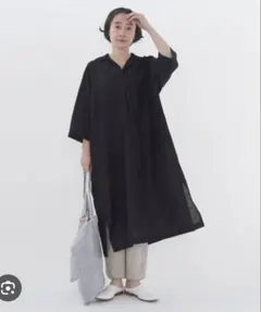 2025SS】かぐれ ボイルチュニックプルオーバー ブラック - メルカリ