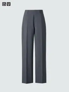 ユニクロ ハイライズストレートパンツ DARK GRAY #55
