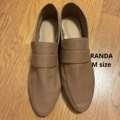 RANDA ローファー パンプス　ベージュのサムネイル
