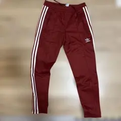 adidas バーガンディ ジャージパンツ S