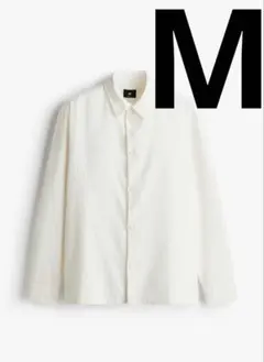 【値下げ交渉⭕️】 H&M レギュラーフィット　モスリンシャツ　M