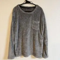 GU ジーユー　グレー フリース ルームウェア ポケット付き　パジャマ　部屋着