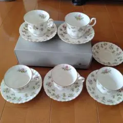 【未使用・箱付】ロイヤルアルバート　Winsome C&S 5客セット 廃盤
