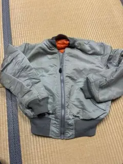 ALPHA社製　MA-1フライトジャケット　LARGEサイズ　黄ばみ、ほつれ有り