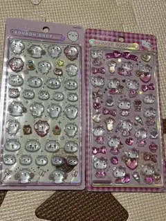 ボンボンドロップシール　ハローキティピンク　ちいかわ　2個セット