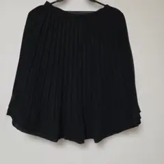 COMME CA ISM ブラック プリーツスカート M