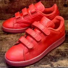 ☆即発 adidas Stan Smith ベルクロ スニーカー レッド