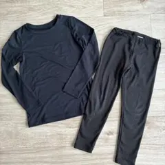 UNIQLO黒ヒートテックエクストラウォーム☆140と120上下セット