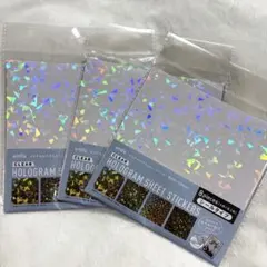 【新品未開封】クリアホログラムシートステッカー 8枚入り 3セット