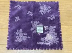 ・LALIQUE ASHLEY ・モリハナエ花柄タオルハンカチ　2枚セット