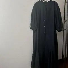 GU 9分袖シャツワンピ