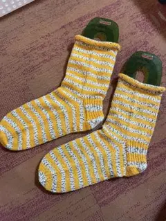 手編み靴下　KFS気仙沼水族館タツノオトシゴ