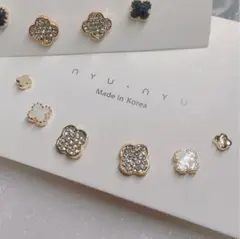 クローバーピアス　アクセサリー　ピアス　キラキラ