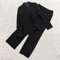 コムサイズム スーツ パンツ ブラック S セットアップ　黒