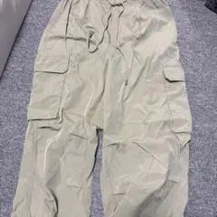 カーゴパンツ ベージュ ドローストリング
