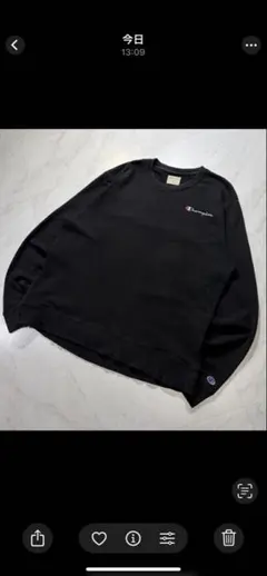 Champion チャンピオン ブランクスウェット ロゴ刺繍 目あり