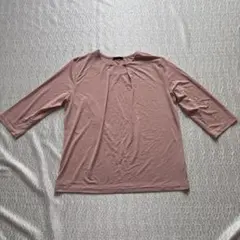 FIRST 五分袖 カットソー ピンク LL