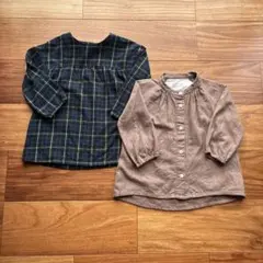 【90/100cm】MUJI 無印良品 トップス ブラウス まとめ売り