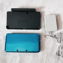 【動作確認済】Nintendo 3DS 本体 アクアブルー 美品