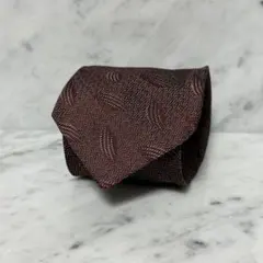 Giorgio Armani アルマーニ ネクタイ ブラウン ドット シルクのサムネイル